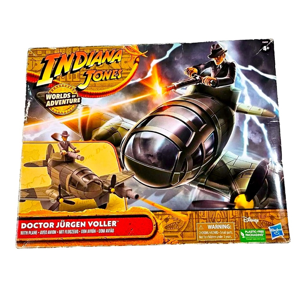 Indiana Jones Worlds of Adventure Doctor Jürgen Voller with Plane Action Figure